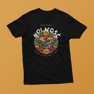 Koszulka TuPN “RZEKA / Wolność” (czarna męska)